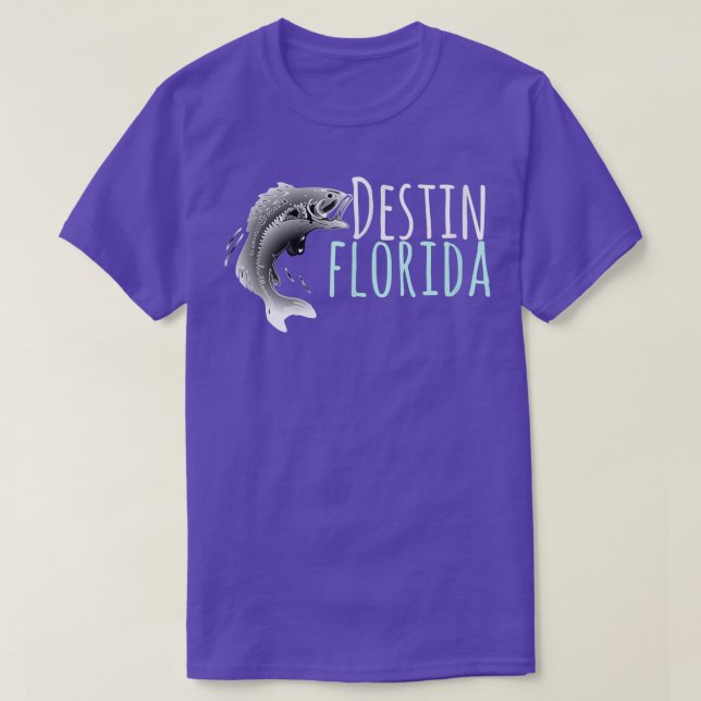 Destin FL , Fishing Destin Florida Tee  (Design Front)