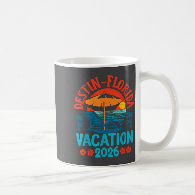 Destin Florida 2026 Family Vacation Beach Summer V Coffee Mug (Right)