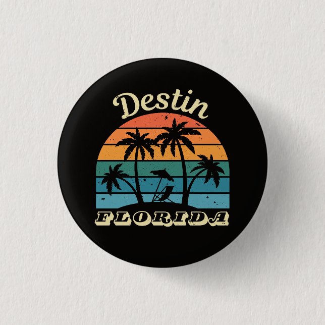 Destin Florida  3 Cm Round Badge (Front)
