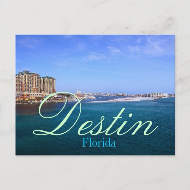 Destin, Florida Bay Harbour Postcard (Front)