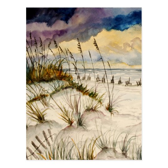 Destin Florida Beach Art Postcard