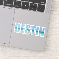 Destin Florida Beach Letters Laptop