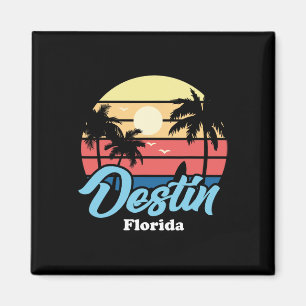 Destin Florida Beach Surfer Surfing Souvenir Retro Magnet
