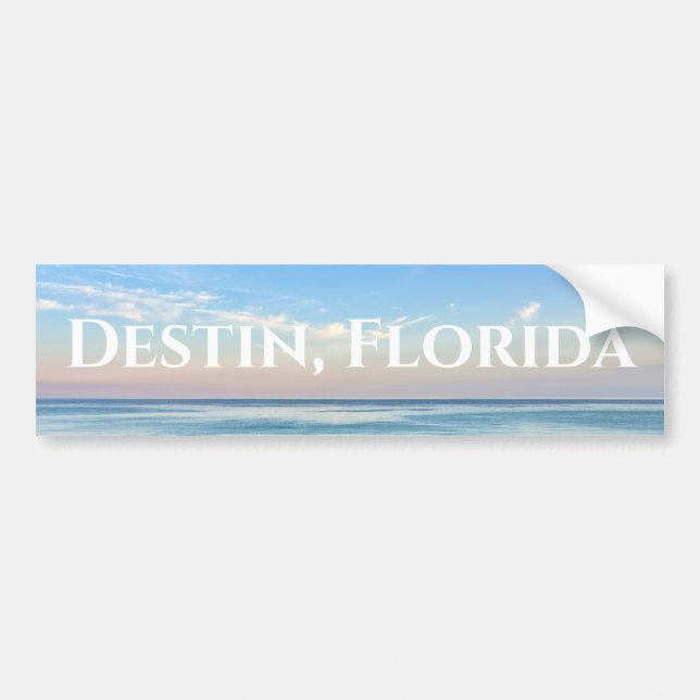Destin Florida Beautiful Sunset Beach Photograph Bumper Sticker (Front)