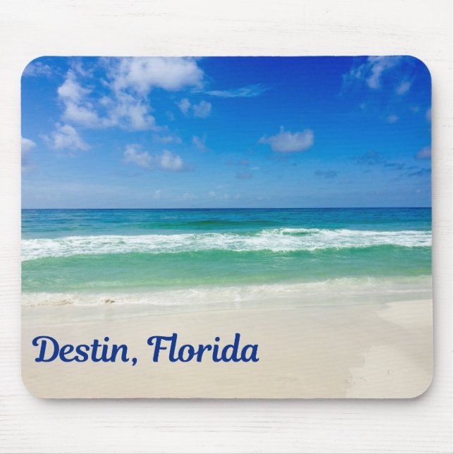 Destin Florida Blue Beach Mouse Pad (Front)