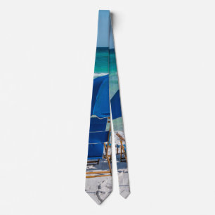 Destin Florida Chairs And Umbrella Neck Tie