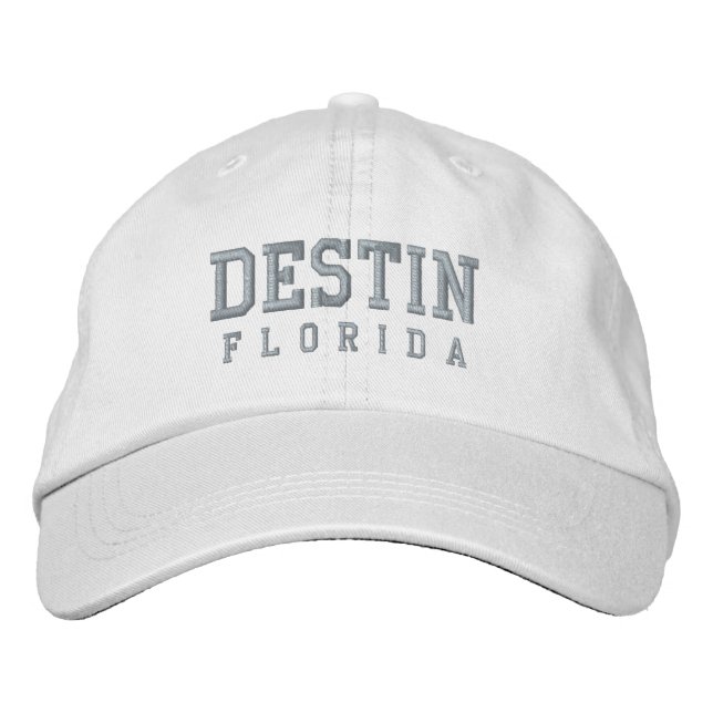 Destin Florida Embroidered Baseball Hat (Front)
