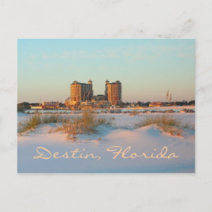 Destin Florida - Emerald Grande at sunset Postcard