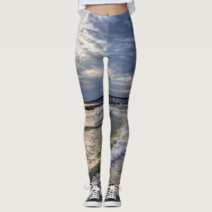 Destin Florida Evening Waves Leggings