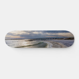 Destin Florida Evening Waves Skateboard