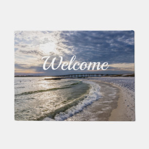 Destin Florida Evening Waves Welcome Doormat