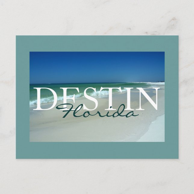Destin, Florida matted postcard (Front)