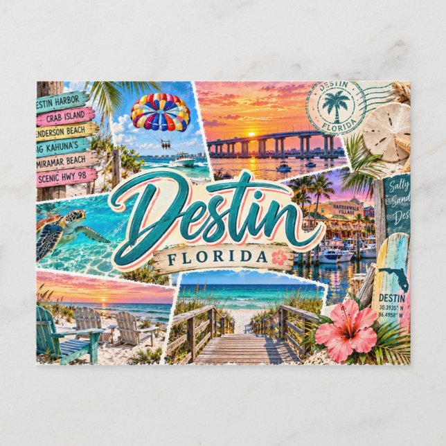 Destin Florida Postcard (Front)