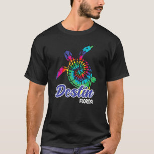 Destin Florida Souvenirs Destin Beach Tie Dye Sea  T-Shirt