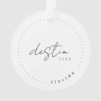 Destin Florida Travel United States Simple Ornament