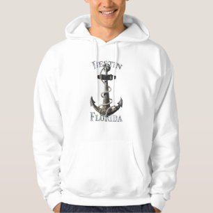 Destin Florida Vacation Nautical Anchor Sailing Hoodie