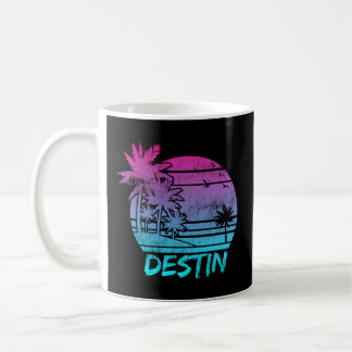 Destin Florida Vacation Palm Tree Beach Coffee Mug