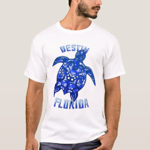 Destin Florida Vacation Tribal Turtle T-Shirt