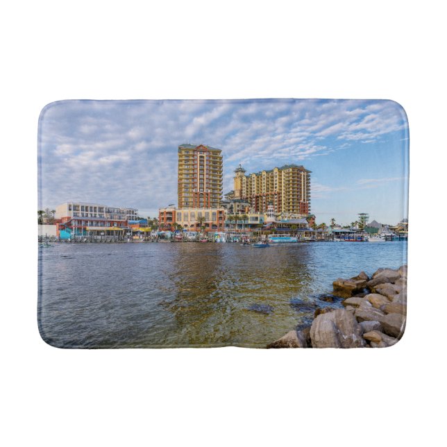 Destin Harbour Boardwalk Bath Mat (Front)