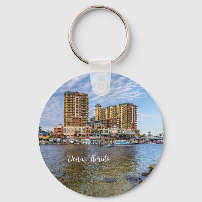 Destin Harbour Boardwalk Key Chain (Front)