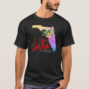 Destin Map Matching Vacation Family Girls trip T-Shirt