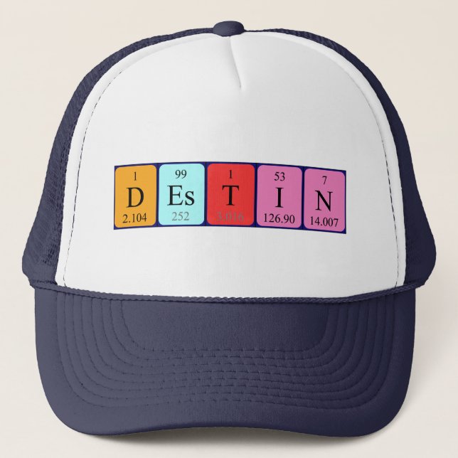 Destin periodic table name hat (Front)