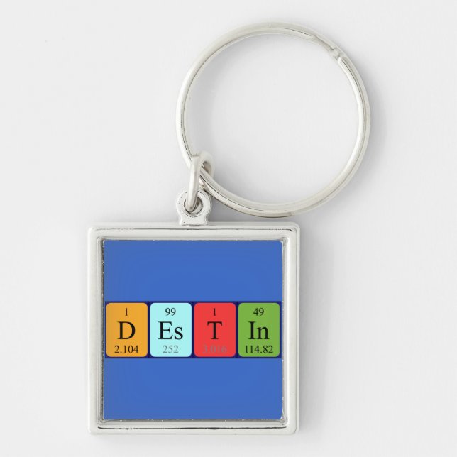 Destin periodic table name keyring (Front)