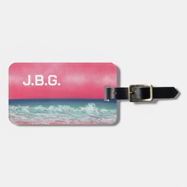 Destination Beach Luggage Tag (Front Horizontal)