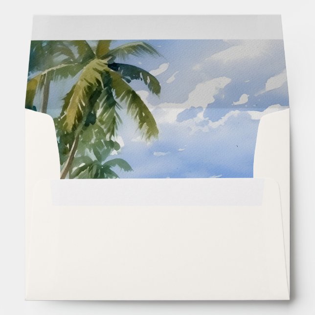 Destination Beach Wedding  Envelope (Back (Bottom))