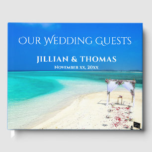 Destination Beach Wedding  Guest Book