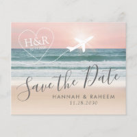 Destination Beach Wedding Sunset Save the Date
