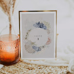 Destination Beach Wedding Table Number Card<br><div class="desc">This is an ocean themed wedding table number featuring beautiful watercolor beach elements and a simple, elegant font. Edit all wording and all font and background colours. // For matching items, please visit the "ARISTA" collection in the Sincerely By Nicole Zazzle store. * If you like this design but don't...</div>