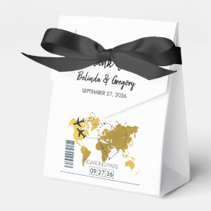 Destination Boarding Pass Wedding  Favour Box