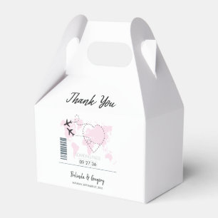 Destination Boarding Pass Wedding Favour Box