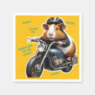 Destination CAKE, Guinea Pig Birthday Napkin