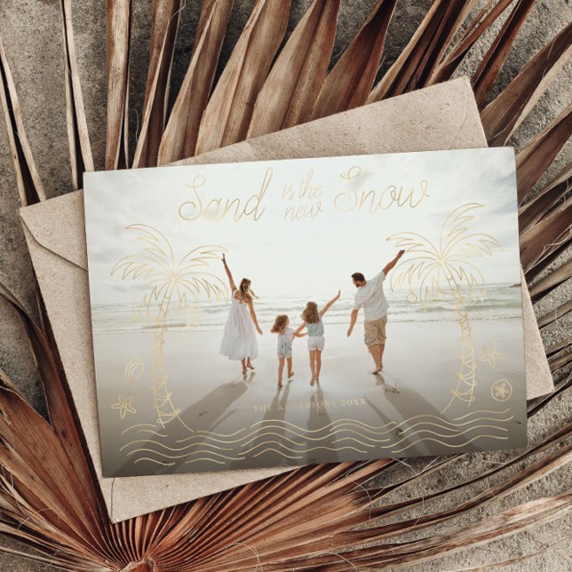 Destination Christmas Card Sand is the New Snow (Creator Uploaded)