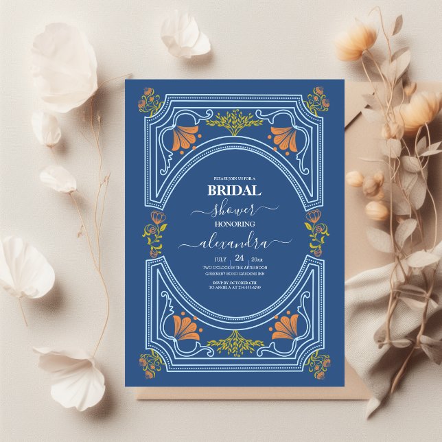 Destination Greece Santorini Bridal Shower Invitation (Creator Uploaded)