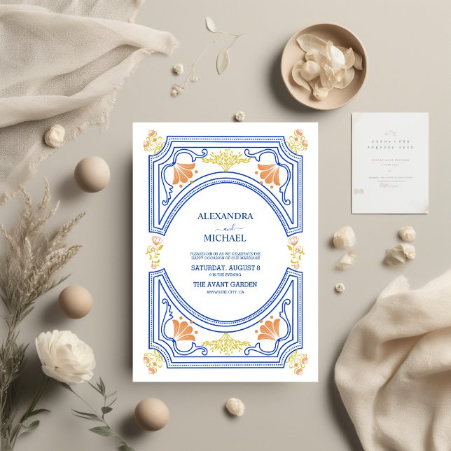Destination Greece Santorini Wedding Invitation (Creator Uploaded)