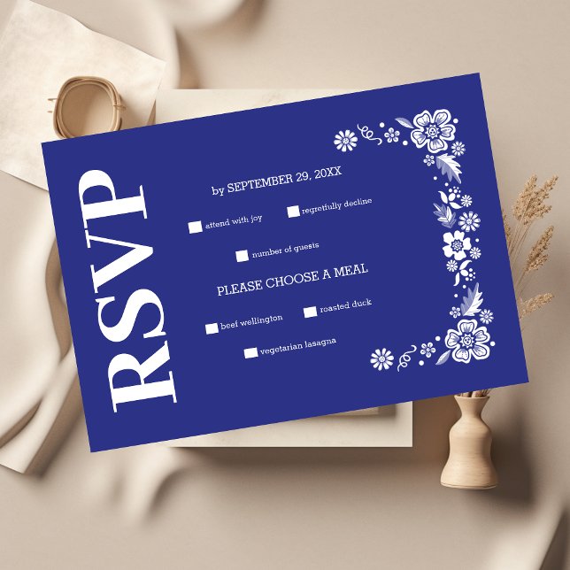Destination Greece Santorini Wedding RSVP Card (Creator Uploaded)