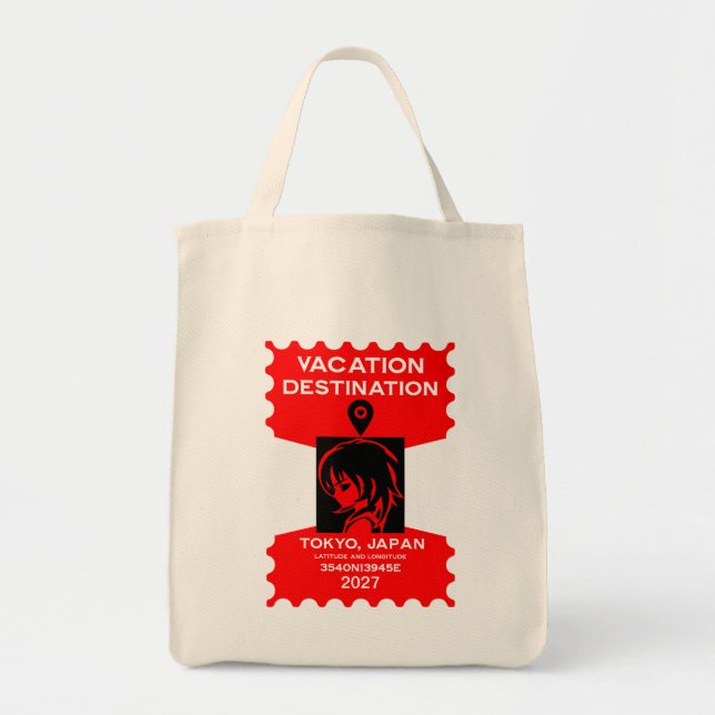 Destination Japan Vacation Tote Bag (Front)