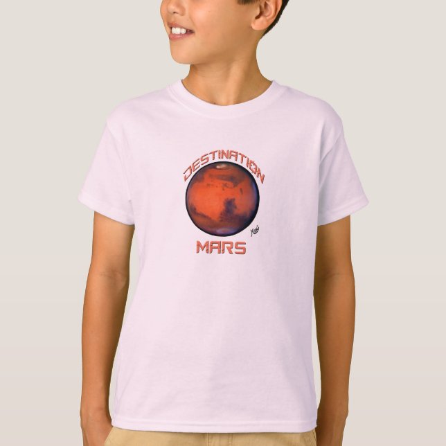 "Destination Mars Long Sleeve T-Shirt For Kids (Front)