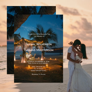 Destination Paradise - Wedding Invitation Card