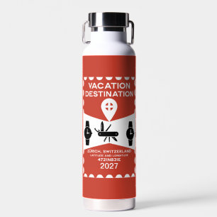 Destination Switzerland Vacation Gift Water Bottle