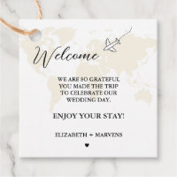 Destination Travel Theme Wedding welcome Guess bag