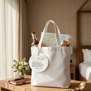 Destination Travel Theme Wedding welcome Guess bag Favour Tags