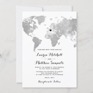 Destination Travel Wedding Invitation