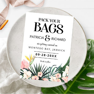 Destination Tropical Wedding Save The Date