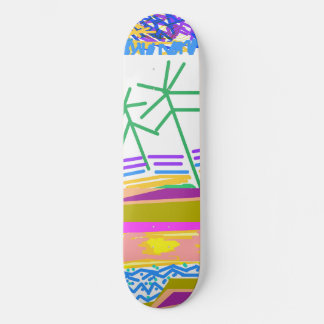 Destination Vacation Festive Abstract Skateboard