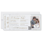 Destination Wedding Boarding Pass Plane Ticket