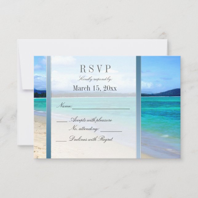 Destination Wedding DIY RSVP (Front)
